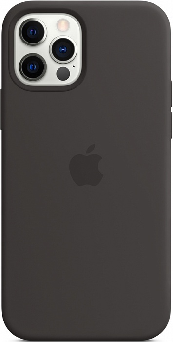 Чехол Apple для iPhone 12 Pro Max Silicone Case with MagSafe (черный)